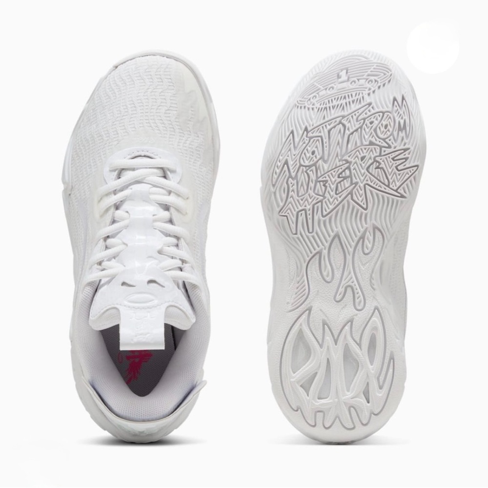 Puma LaMelo Ball MB.04 Lo basketball sneakers in the "Ice White" 10.5 - Picture 10 of 17